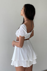 Off Shoulder Side Cut-out Romper - TheOures