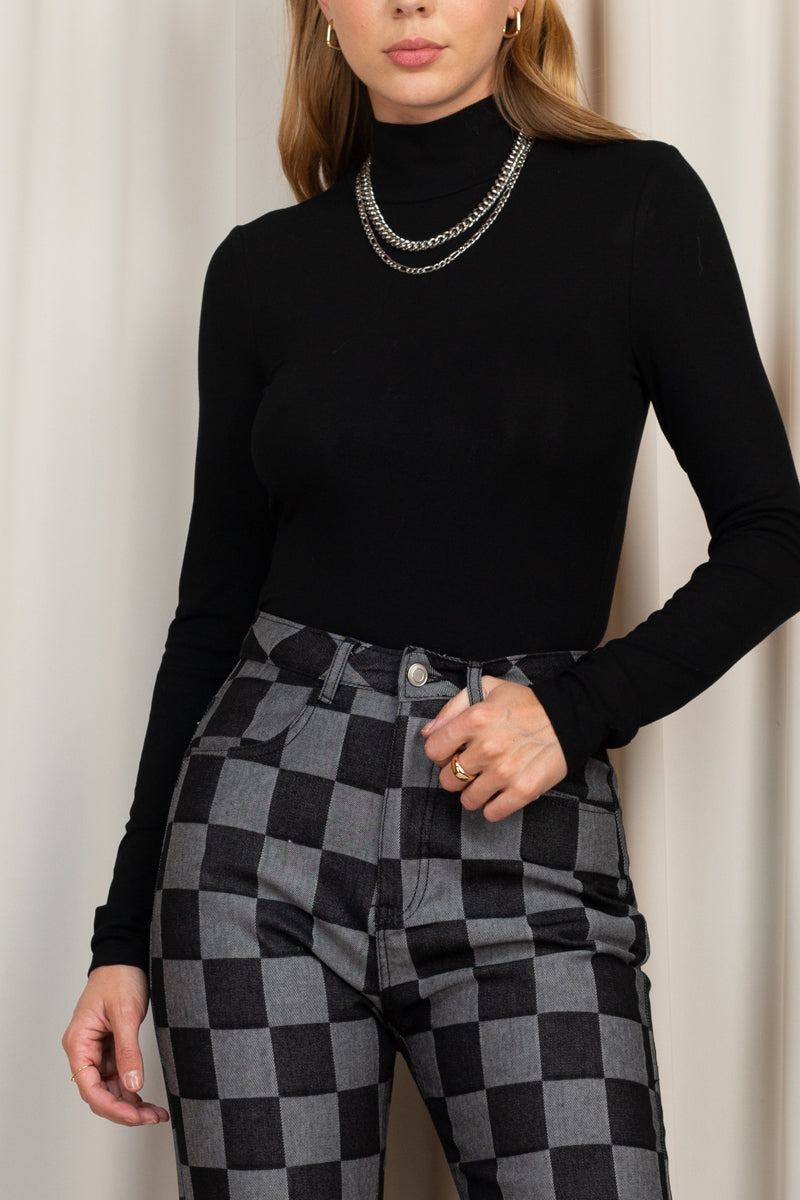 Basic Turtle-Neck Top