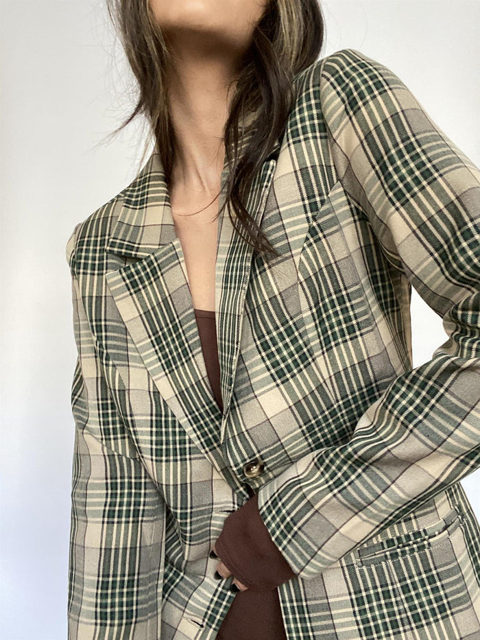 Plaid Blazer