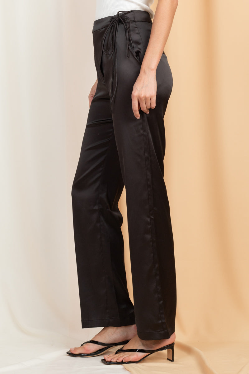 Satin Straight Leg Pants