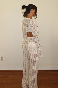 Lace Crochet Bra Top Bolero Set