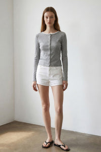 Button Front Knit Cardigan