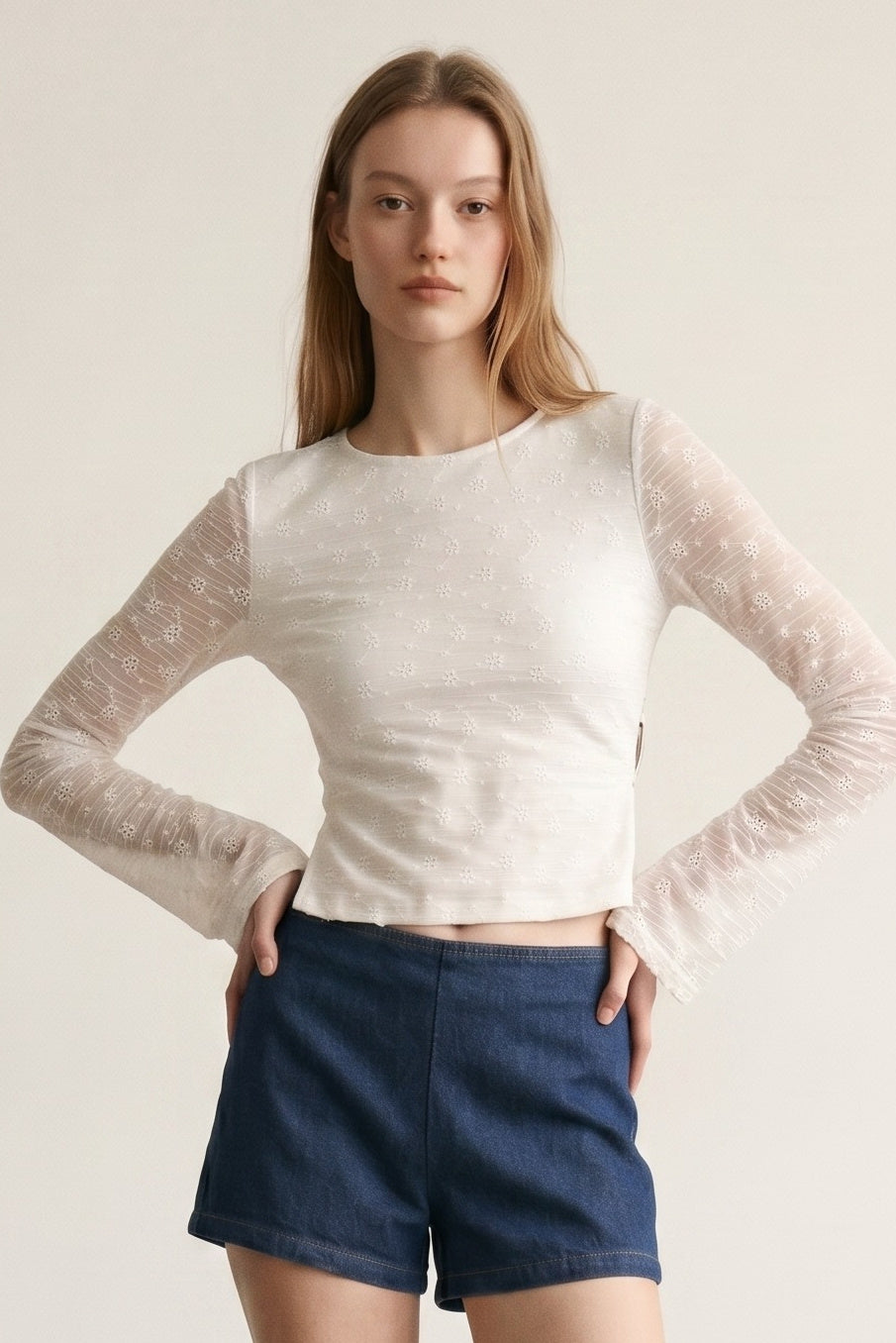 Tie Back Flared Sleeve Top