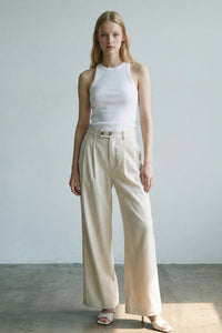 Wrapped Waist Wide Fit Trousers