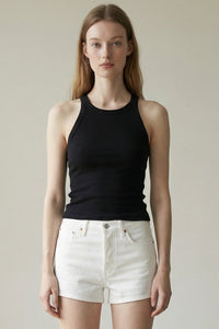 Ribbed Racerback Scoop Neck Tank
