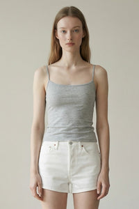 Spaghetti Strap Cotton Cami Tank