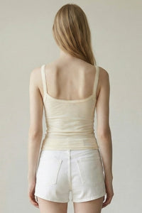 Baby Rib Scalloped Edge Tank
