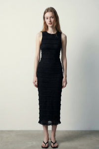Lace Sleeveless Midi Dress