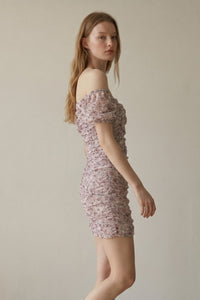 Ditsy Floral Ruched Dress