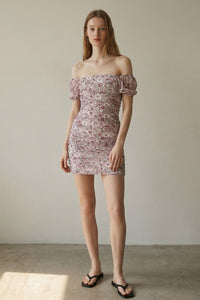 Ditsy Floral Ruched Dress