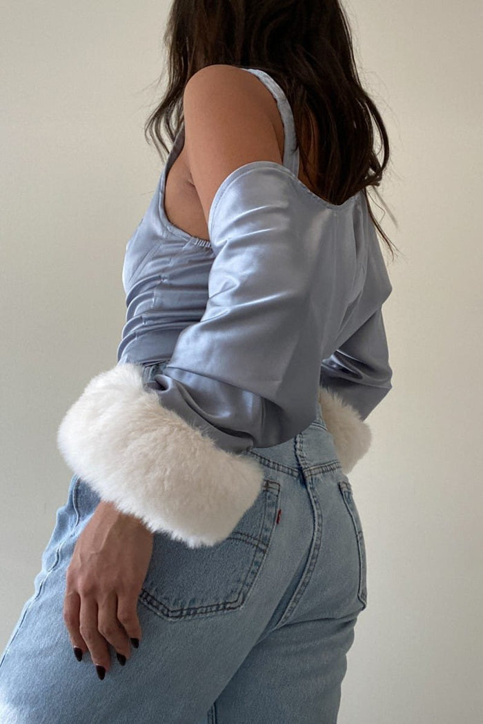 Rib Knit Front Cut-Out Top