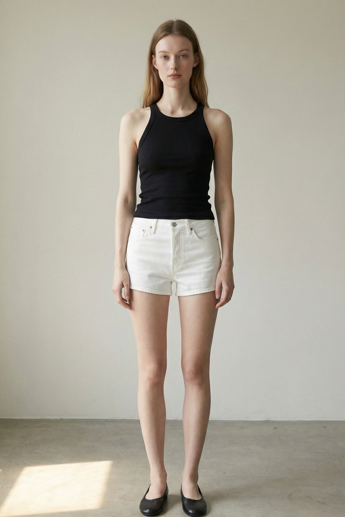 Ribbed Racerback Scoop Neck Tank