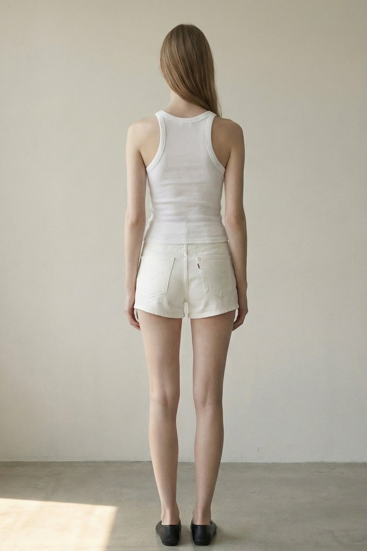 Ribbed Racerback Scoop Neck Tank