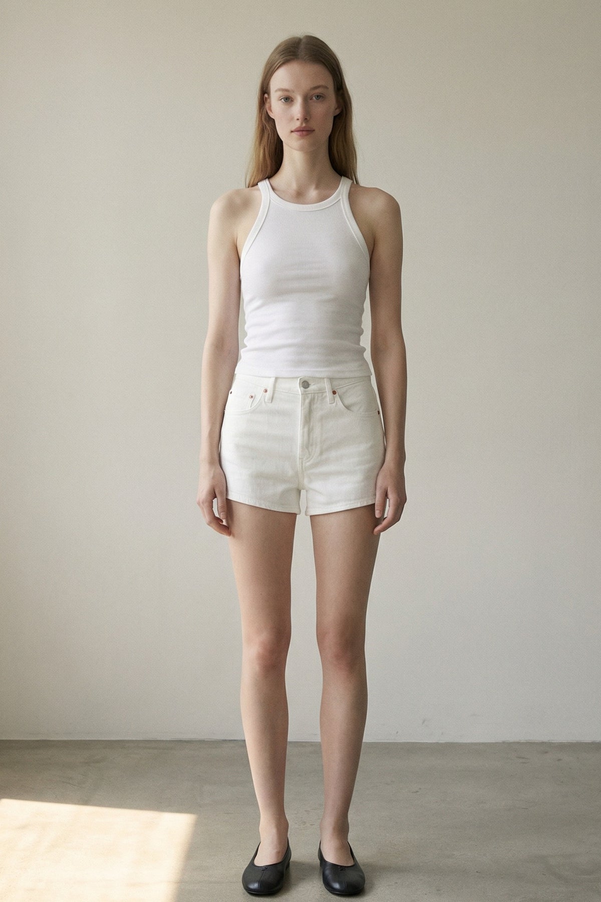 Ribbed Racerback Scoop Neck Tank