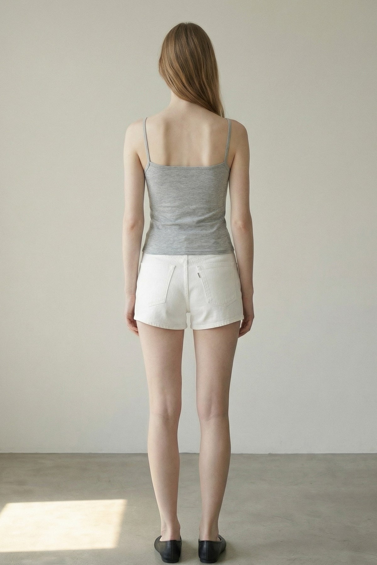 Spaghetti Strap Cotton Cami Tank