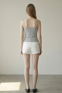 Spaghetti Strap Cotton Cami Tank