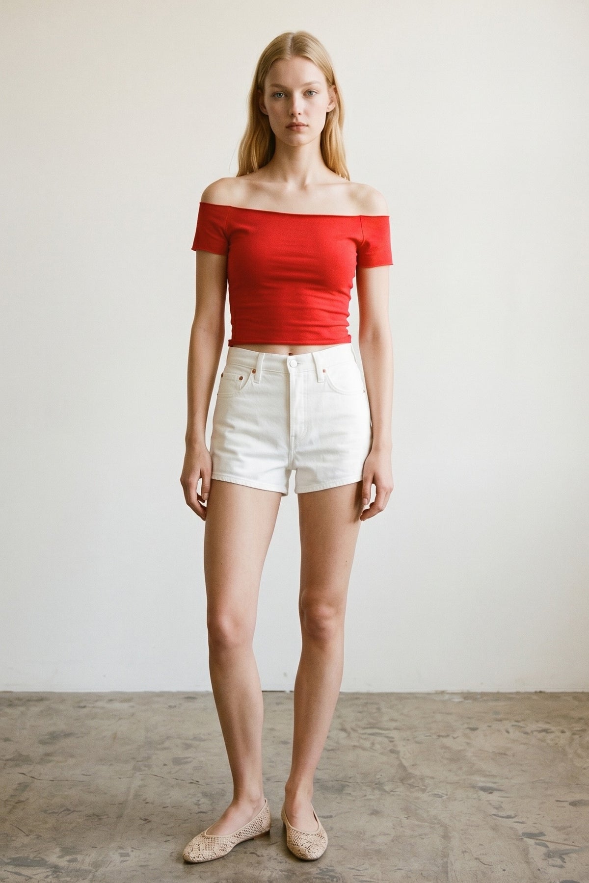 Wide Boat Neck Cap Sleeve Tee