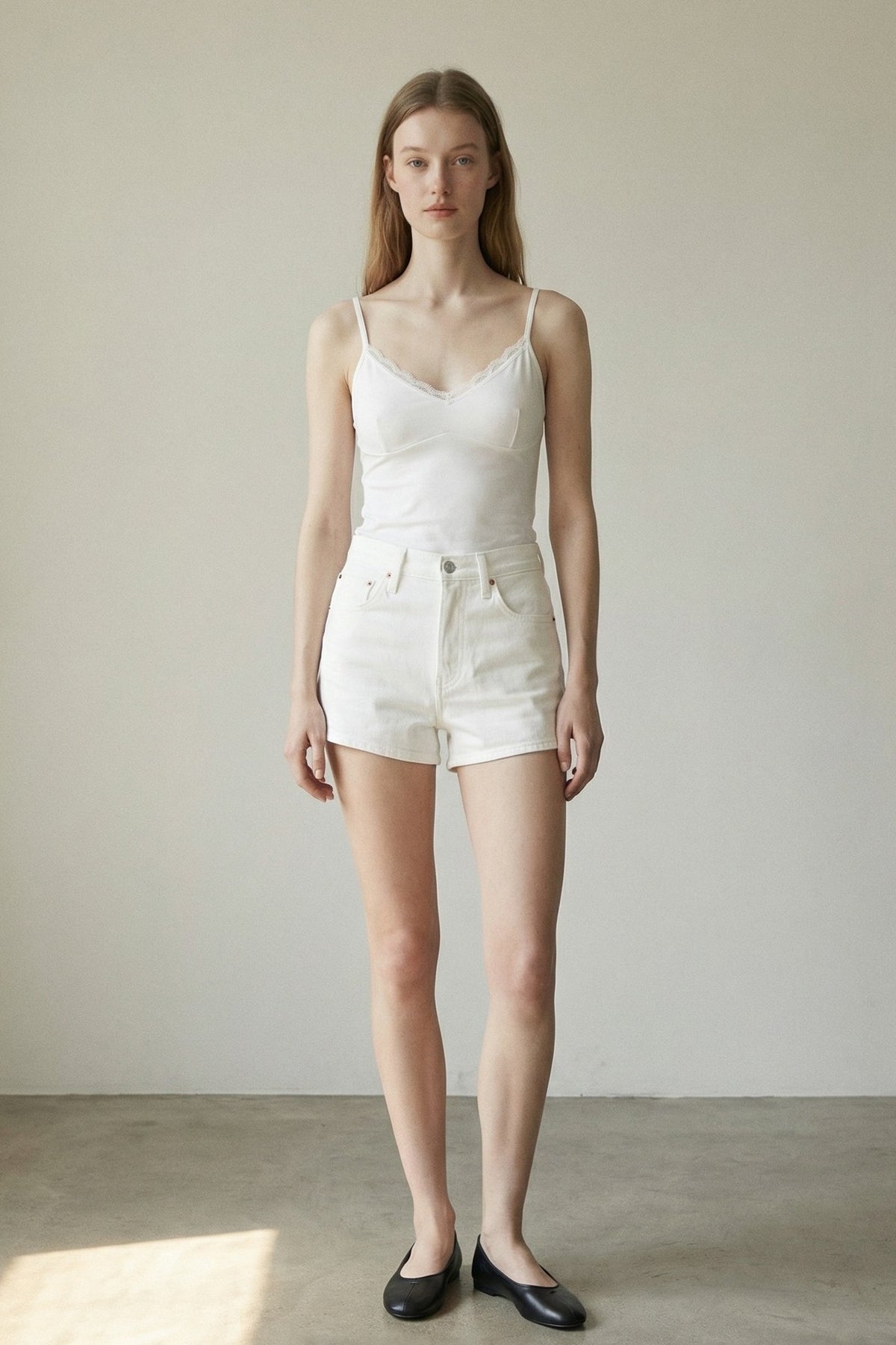 Lace Detail Stretch Tank Top