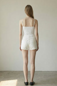 Lace Detail Stretch Tank Top