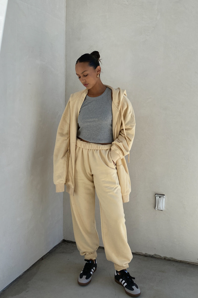 Oversized Shoulder Padded Zip Up Hoodie
