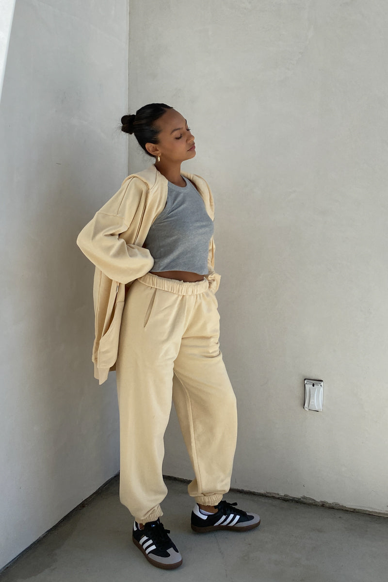 Oversized Shoulder Padded Zip Up Hoodie