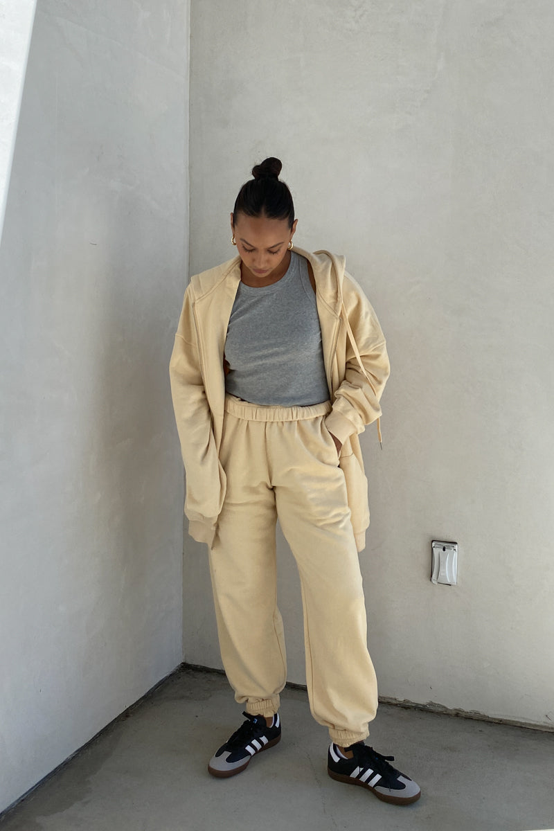 Oversized Shoulder Padded Zip Up Hoodie