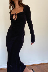 Slinky Knit Halterneck Midi Dress