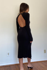 Slinky Knit Halterneck Midi Dress