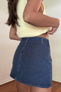 knitted front closure vest style top