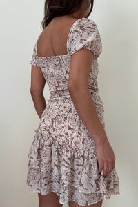 Off Shoulder Chiffon Mini Dress
