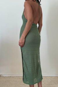 Halter Knit Maxi Dress