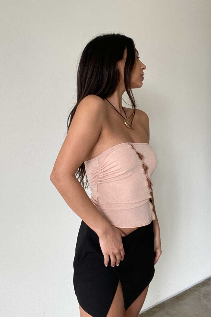 Front Cut Out Tube Top