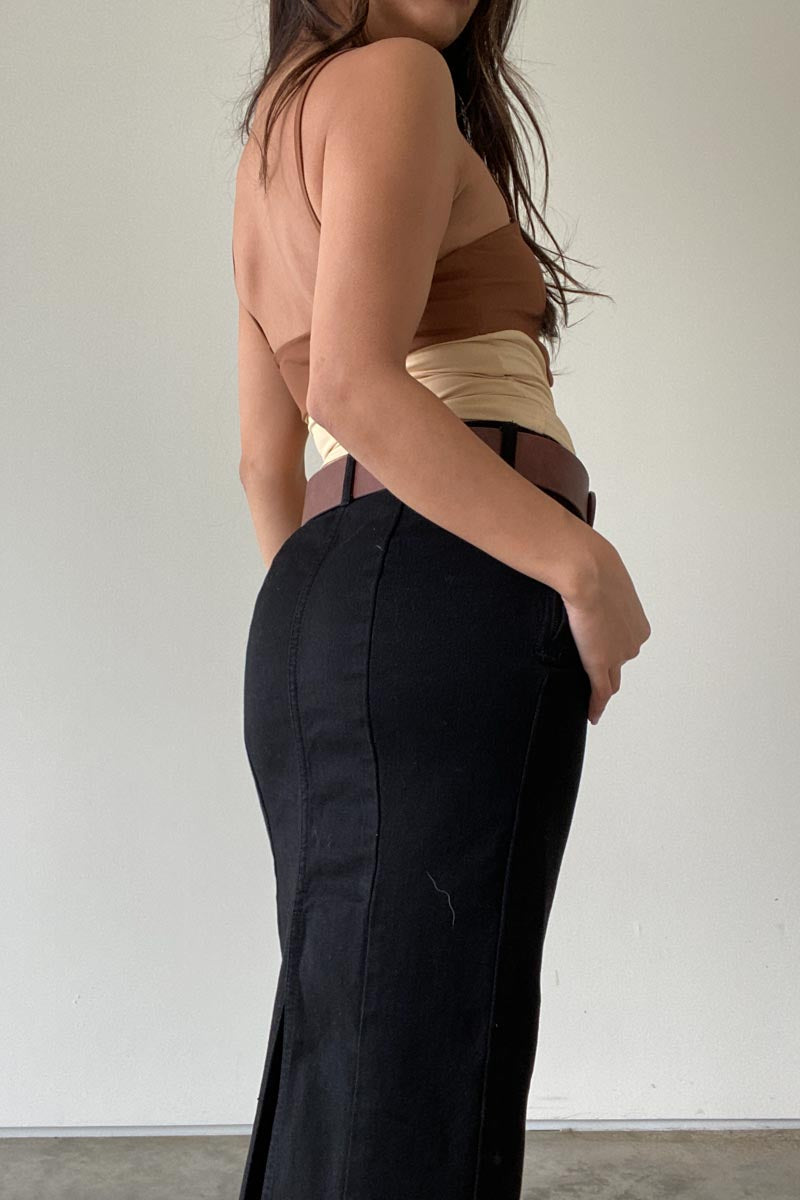 Square Neck Multicolor Knit Tube Top