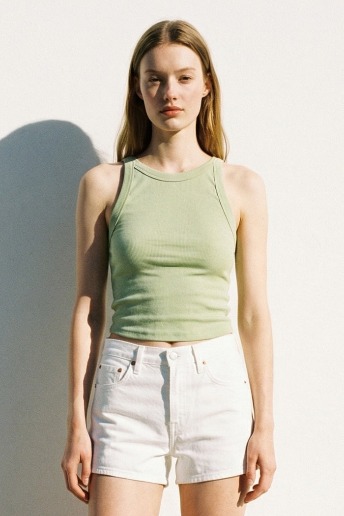 Ribbed Knit Essential Tank Top