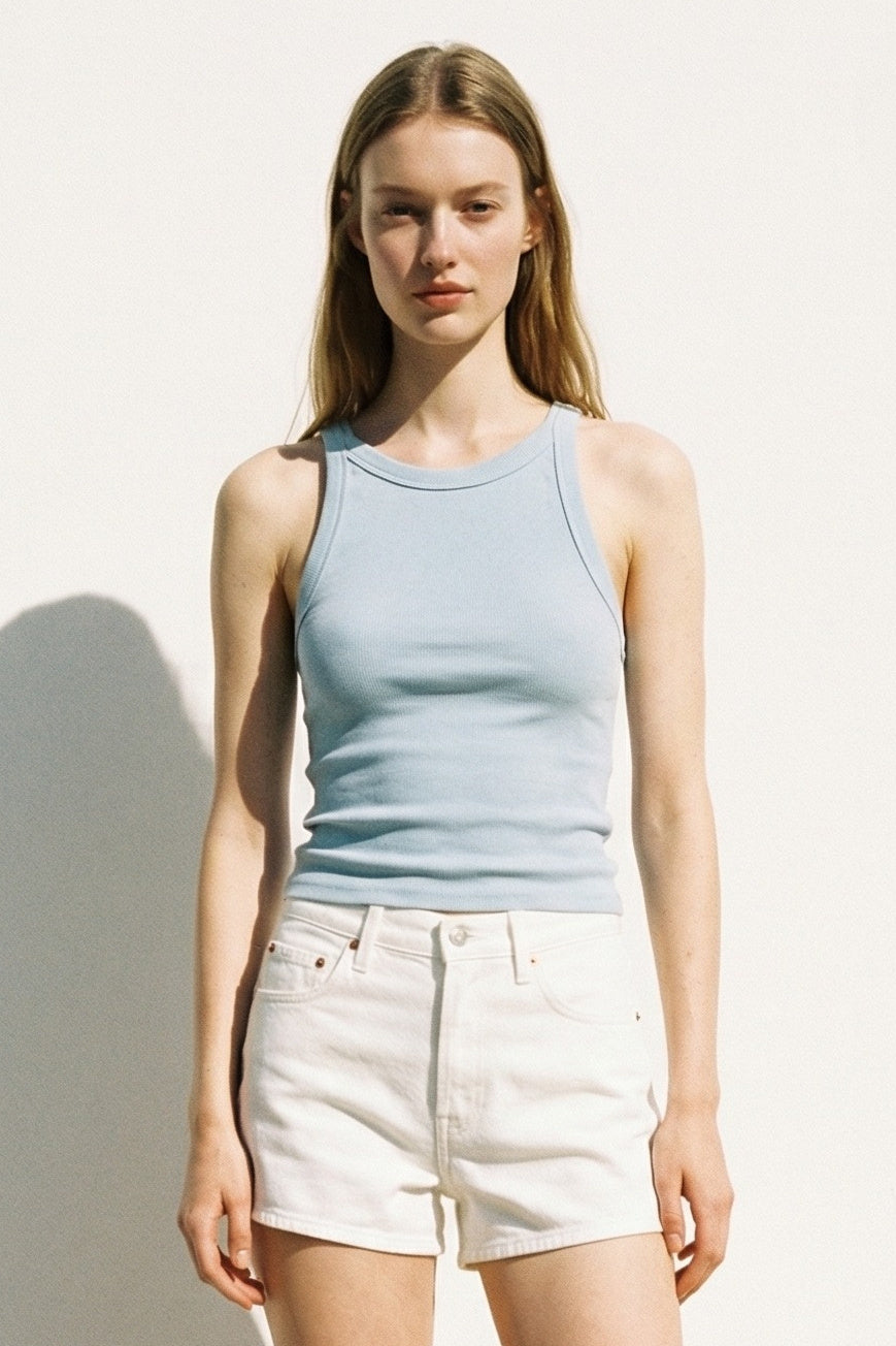 Ribbed Knit Essential Tank Top