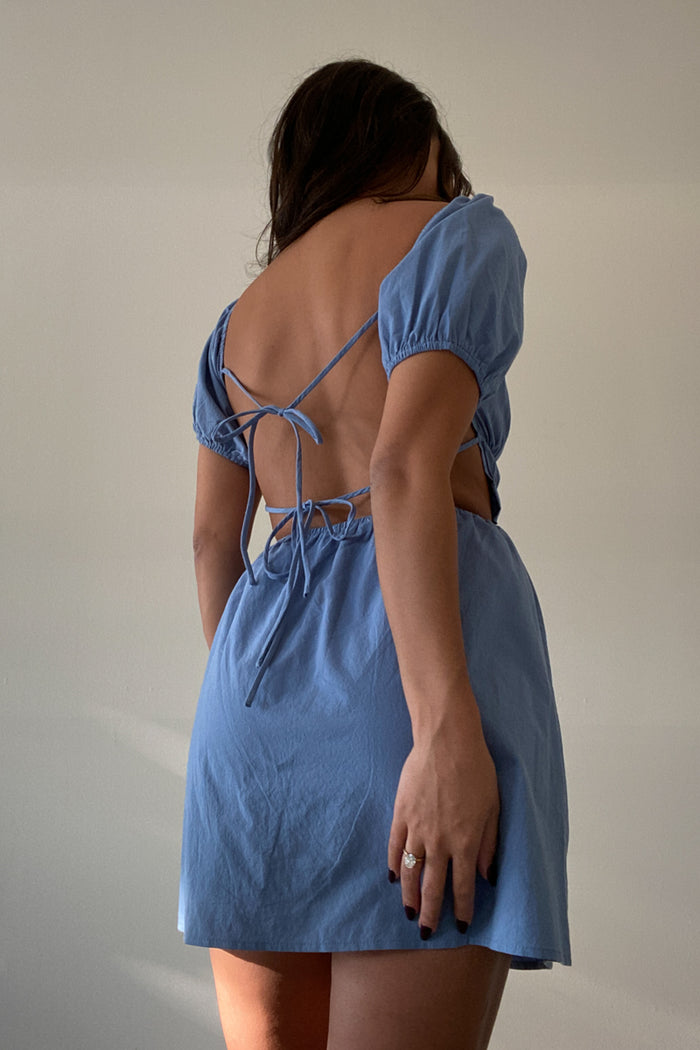 Open Back Baby doll Dress