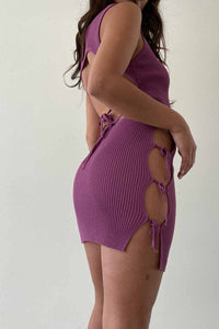 Knit Crochet Side Cut Out Co-Ord Set