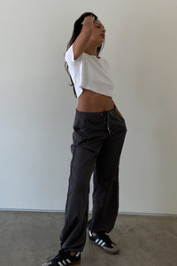 Nylon Oversized Wide Leg Pants