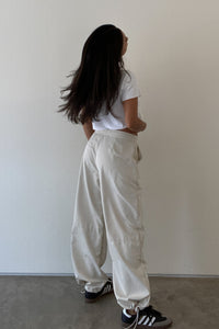 Nylon Oversized Wide Leg Pants