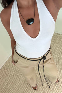 Cotton Wide Straight Leg Pants