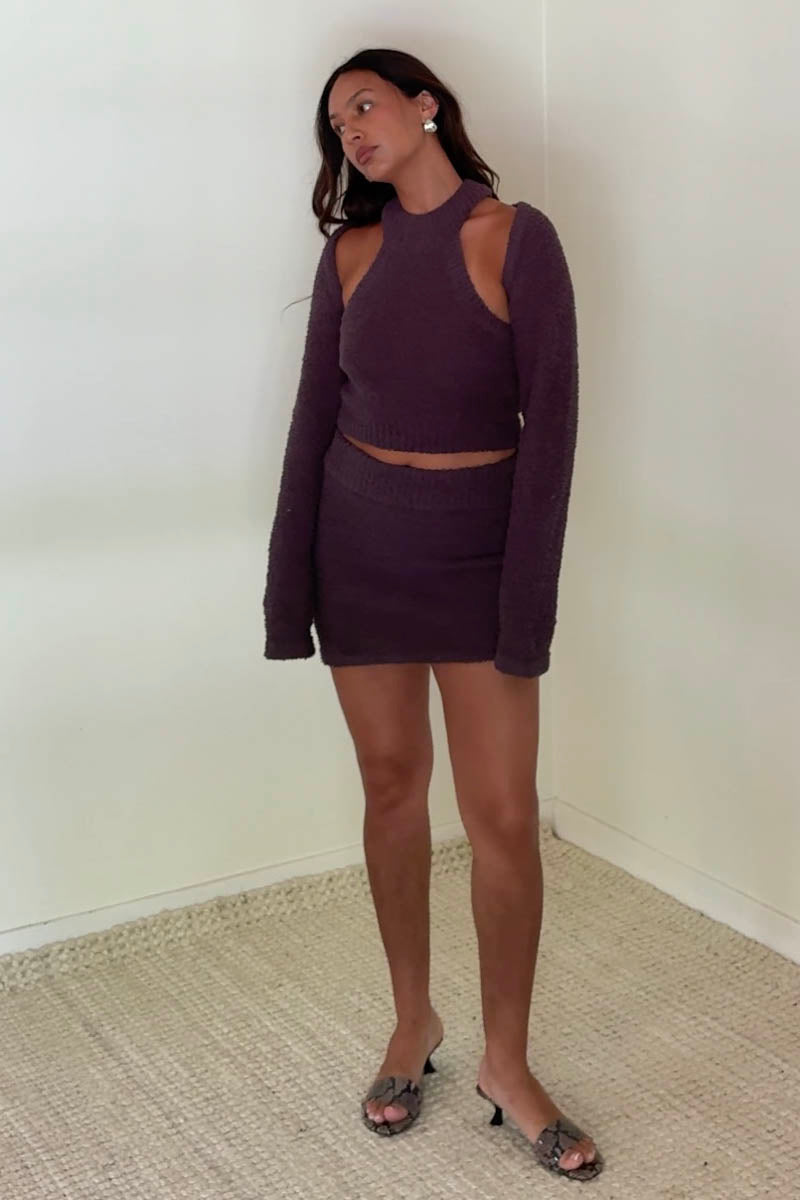 Cozy Boucle Knit Three Piece Set