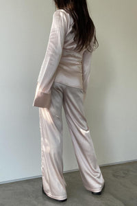 Satin Shirt And Pants Set