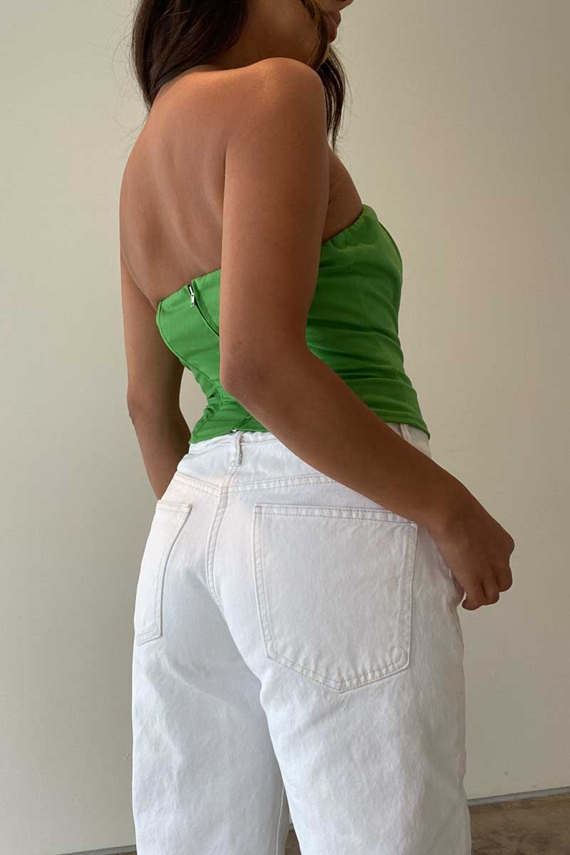 Linen Tube Corset Top