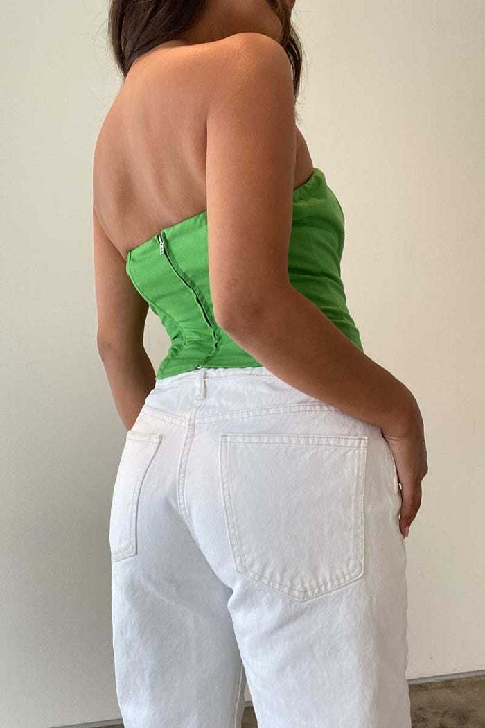 Linen Tube Corset Top