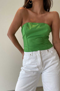 Linen Tube Corset Top