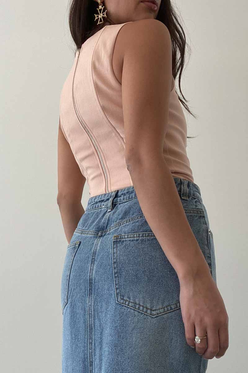 Square Neck Corset Top