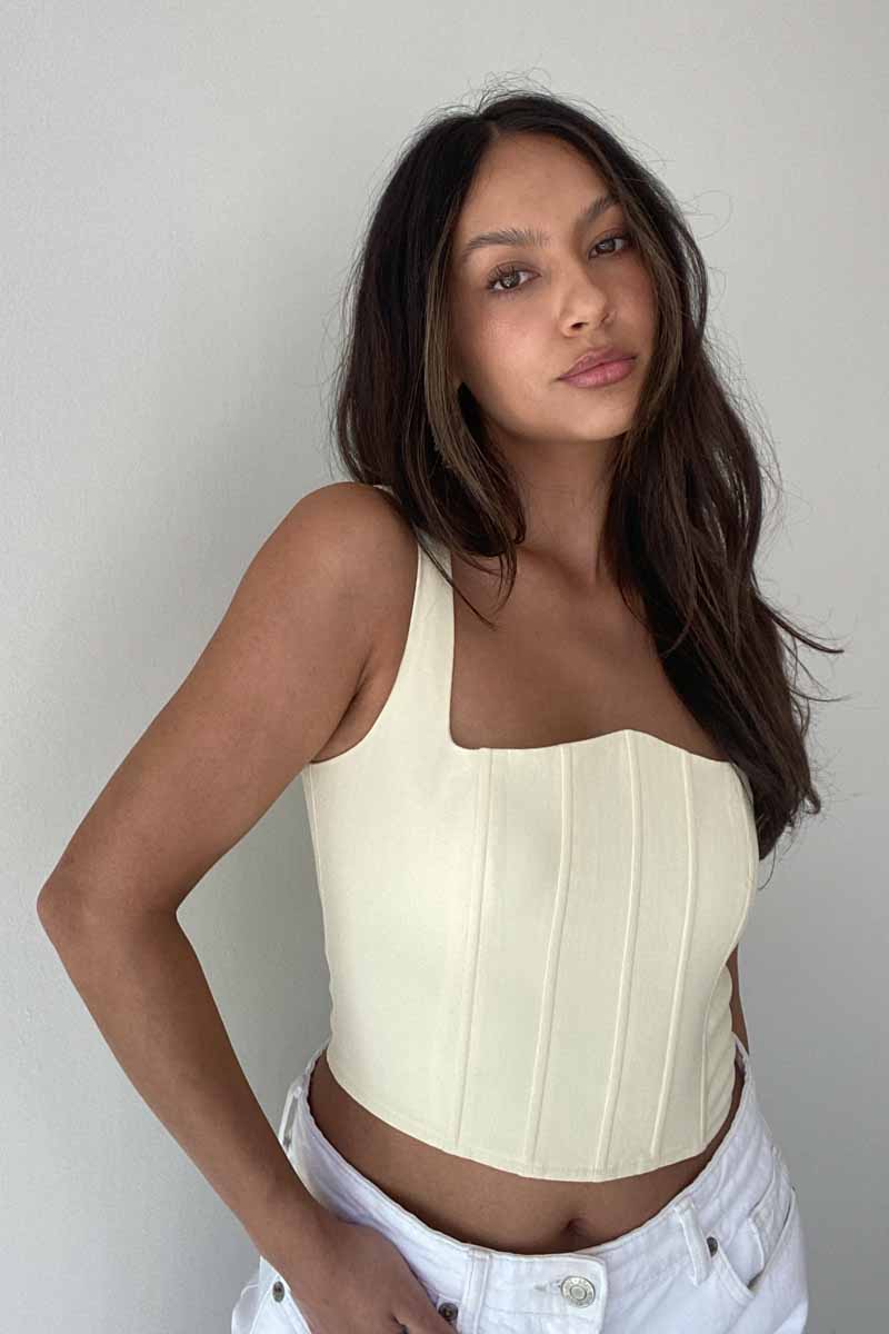 Square Neck Corset Top