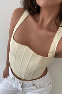 Square Neck Corset Top