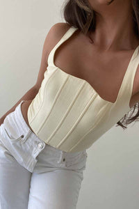 Square Neck Corset Top