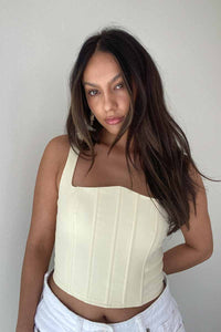 Square Neck Corset Top
